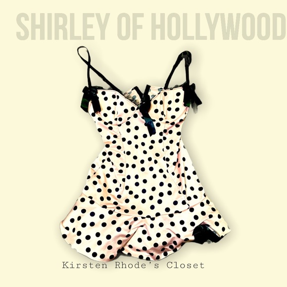 Shirley of Hollywood Other - Sexy pink polka dot one piece lingerie